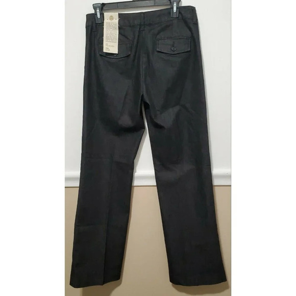 Black Denim Trouser Style Dress Slacks No Brand - Picture 4 of 8